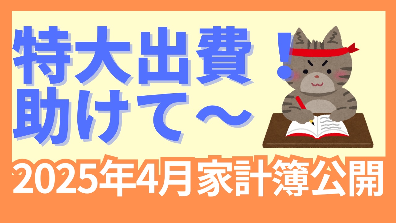 【2025年4月家計簿公開】車貯金開始直前のダメな家計簿